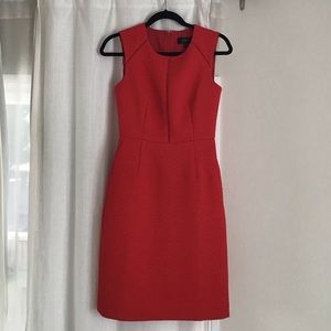 J.Crew Red Tailored Portfolio Pocket Dress 0